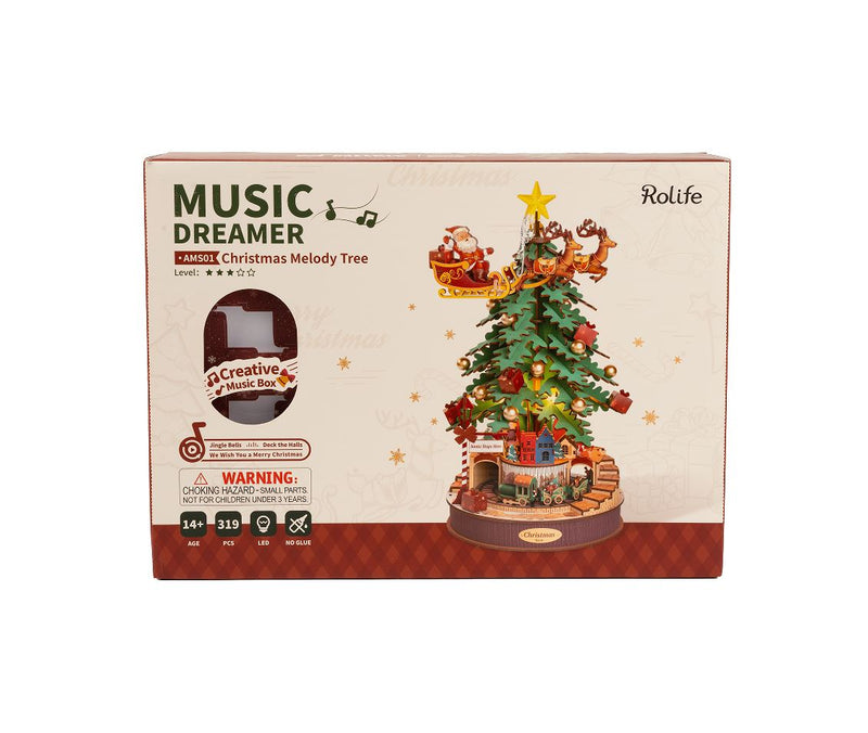 Robotime Rolife DIY Music Box Christmas Melody Tree AMS01