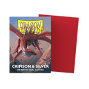 Dragon Shield: Crimson & Silver - Dual Matte Sleeves - Standard Size (100)