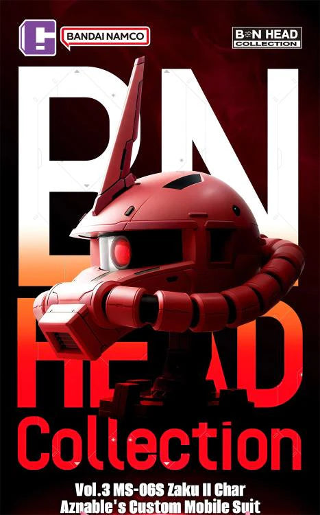 GUNDAM - BANDAI SHOKUGAN BN HEAD COLLECTION VOL.3 MS-06S ZAKU II