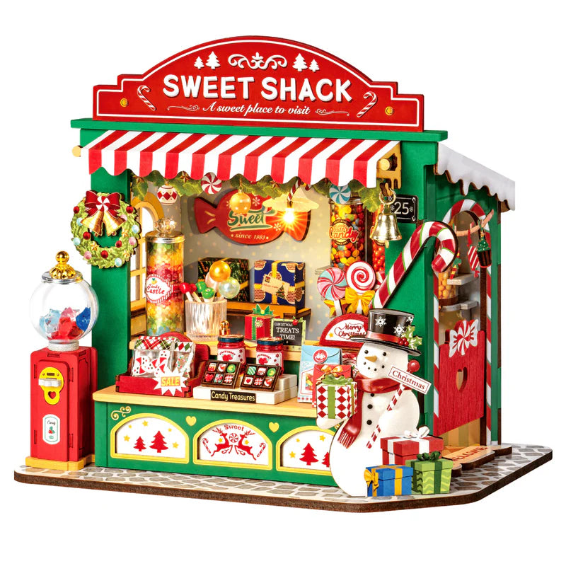 Robotime Rolife Christmas Candy Stand DIY Miniature House DS043 (Pre-Order)