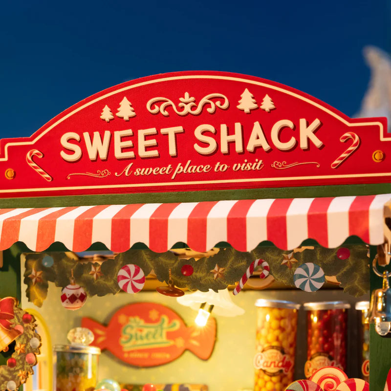 Robotime Rolife Christmas Candy Stand DIY Miniature House DS043 (Pre-Order)