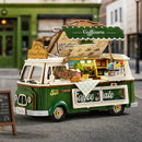 Robotime Rolife Leo's Coffee Truck 3D Wooden Puzzle TGS07 (Pre-Order)