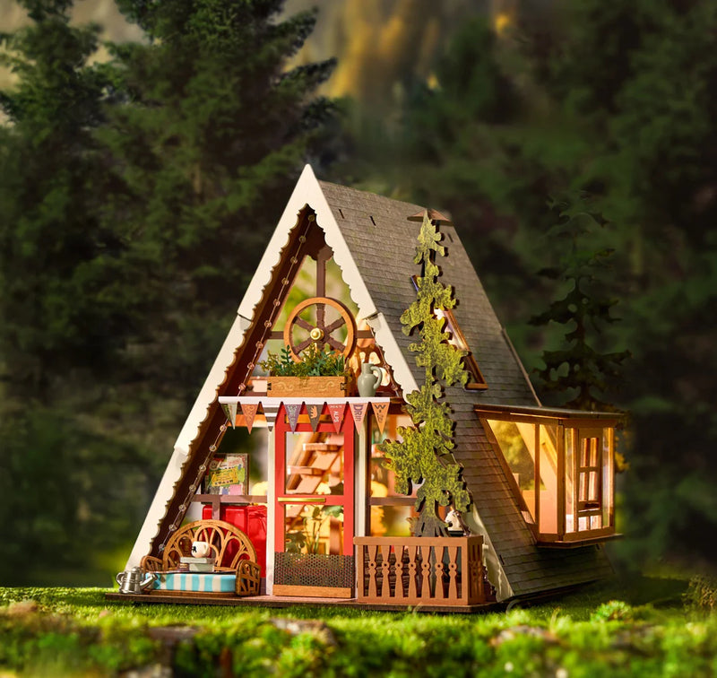 Robotime  Rolife A-Frame Cabin DIY Miniature House DG181 (Pre-Order)
