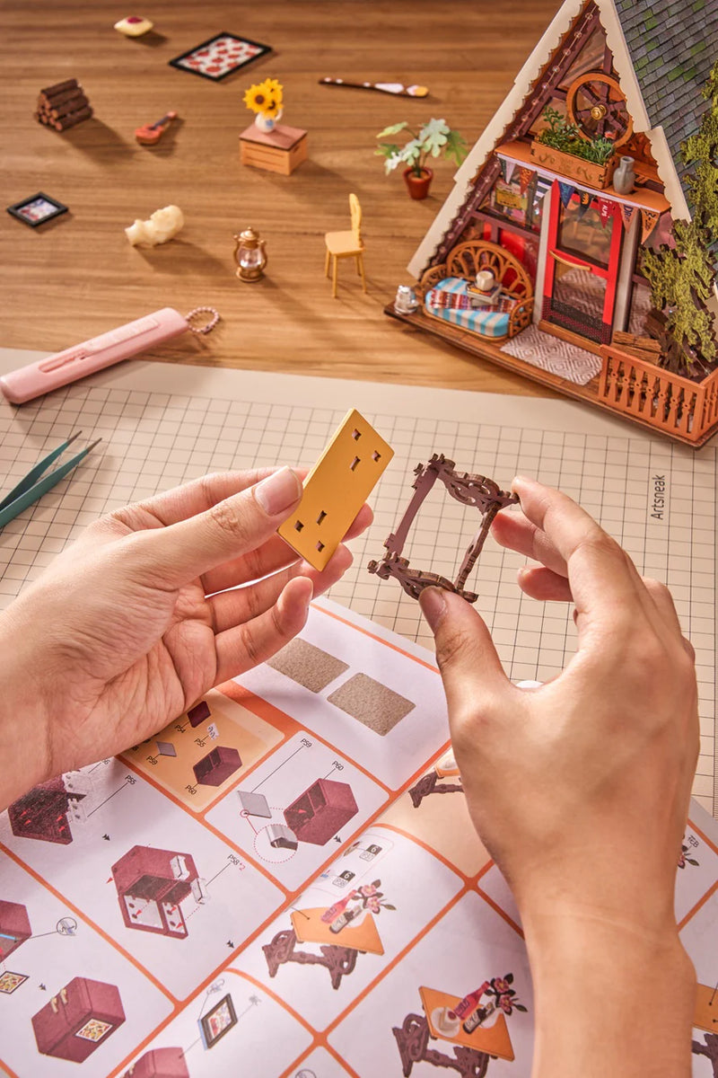 Robotime  Rolife A-Frame Cabin DIY Miniature House DG181 (Pre-Order)