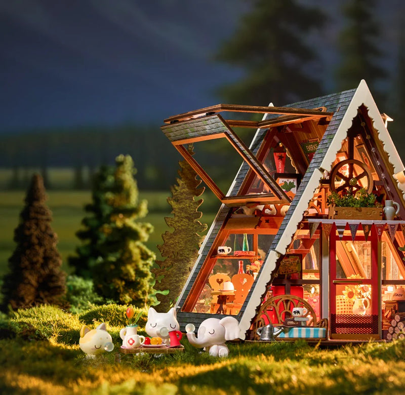Robotime  Rolife A-Frame Cabin DIY Miniature House DG181 (Pre-Order)