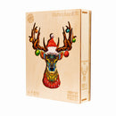 Woodbests - Christmas Elk Wooden Jigsaw Puzzle (90-120pcs)