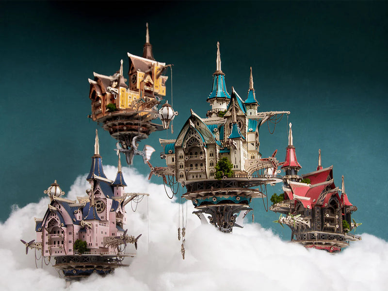 HowCat Fantasy Steam Castle 3d Wooden Puzzle