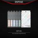 DSPIAE DSP-S01 Reusable Self-Adhesive Sandpaper Set (#400–#1500 Grit, 100pcs)