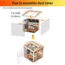 Robotime Rolife Roof DWP02 and Dust-proof Door DWP05 for Super Creator Plastic DIY Mini House