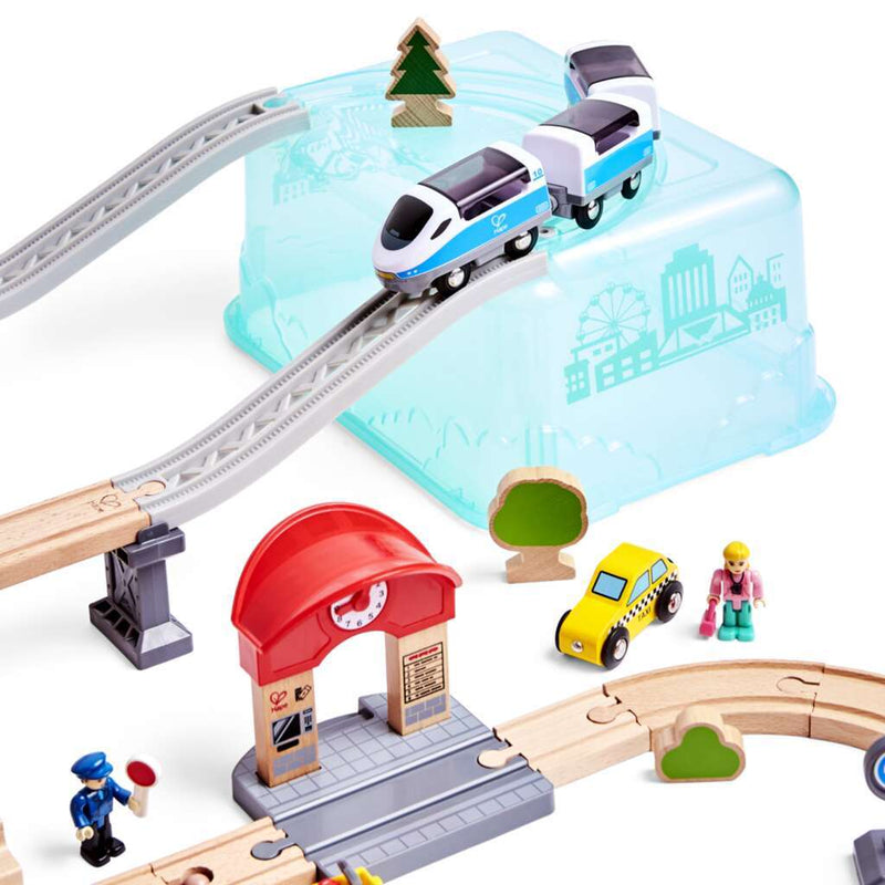 Hape City Train Bucket Set