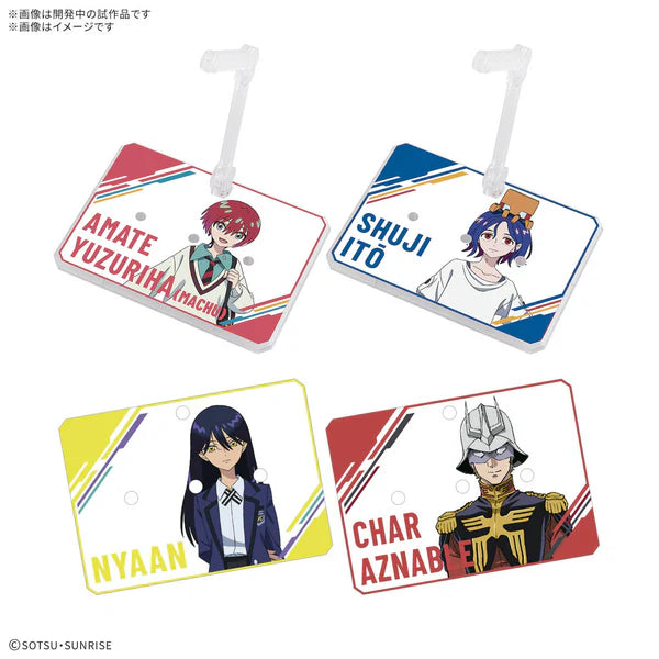 GUNDAM - ACTION BASE 7 (CLEAR COLOR) MOBILE SUIT GUNDAM GQUUUUUUX STICKERS SET