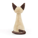 JELLYCAT IRIS SIAMESE CAT BROWN 3X2X27 CM