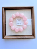 Natural Rose Quartz Round Bead Bracelet – 20mm