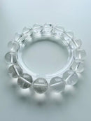 Natural Clear Quartz Round Bead Bracelet – 12mm