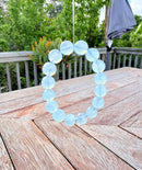 Natural Aquamarine Round Bead Bracelet – 10mm / 11mm / 13mm