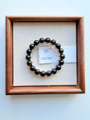 Natural Smoky Quartz Round Bead Bracelet – 11mm