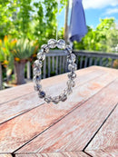 Natural Black Rutilated Quartz Round Bead Bracelet – 11mm