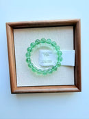 Natural Green Fluorite Round Bead Bracelet – 11mm