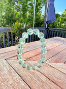 Natural Green Fluorite Round Bead Bracelet – 11mm