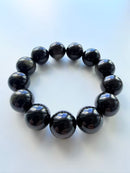Natural Gold Obsidian Round Bead Bracelet – 18mm