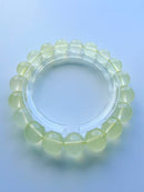 Natural Lemon Citrine Round Bead Bracelet – 10mm