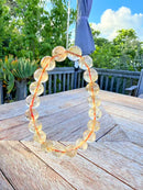 Natural Golden Rutilated Quartz Round Bead Bracelet – 9mm