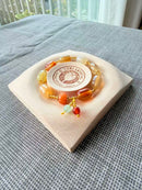Natural Candy Agate Dangle Bead Bracelet