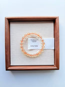 Yellow Aura Quartz Round Bead Bracelet – 9mm