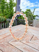 Yellow Aura Quartz Round Bead Bracelet – 9mm
