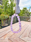 Natural Amethyst Druzy Bracelet – 8mm
