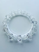 Natural Clear Quartz Twisted-Cut Bracelet