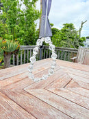 Natural Clear Quartz Twisted-Cut Bracelet