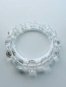 Natural Clear Quartz Sugar Cube Bracelet