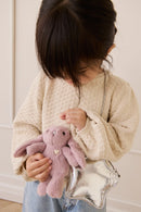 JAMIE KAY SNUGGLE BUNNIES - PENELOPE THE BUNNY KEY CHARM - PERIWINKLE 15CM