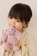 JAMIE KAY SNUGGLE BUNNIES - PENELOPE THE BUNNY KEY CHARM - PERIWINKLE 15CM