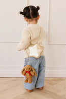 JAMIE KAY SNUGGLE BUNNIES - PENELOPE THE BUNNY KEY CHARM - TOFFEE 15CM