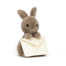 JELLYCAT MESSENGER BUNNY BROWN 12X12X11CM