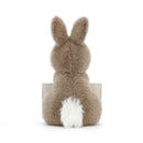 JELLYCAT MESSENGER BUNNY BROWN 12X12X11CM