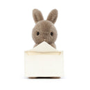 JELLYCAT MESSENGER BUNNY BROWN 12X12X11CM