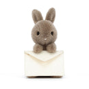 JELLYCAT MESSENGER BUNNY BROWN 12X12X11CM