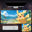 Card Game Playmat & Mouse Pad 800×300×3mm - Pikachu