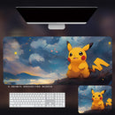 Card Game Playmat & Mouse Pad 800×300×3mm - Pikachu
