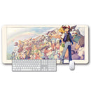Card Game Playmat & Mouse Pad 800×300×3mm - Pokemon Trainer & Friends