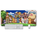 Card Game Playmat & Mouse Pad 800×300×3mm - Pokemon Trainer & Friends