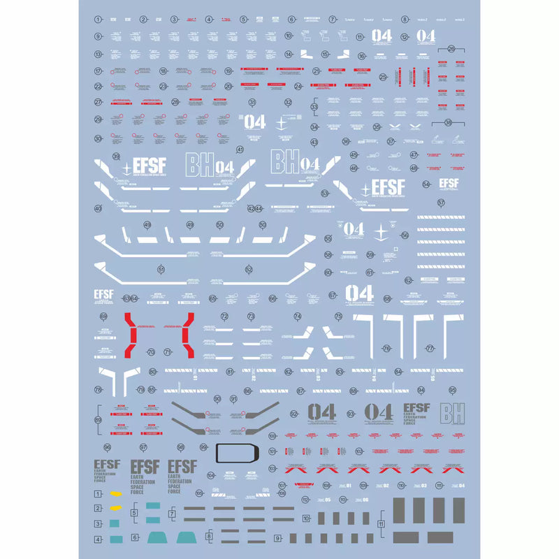 GUNDAM DECAL 191 MG 1/100 FULL ARMOR GUNDAM [GUNDAM THUNDERBOLT]