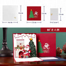 3D Pop-Up Greeting Card – Christmas Santa - 15x15cm