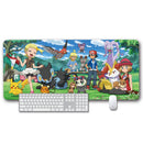 Card Game Playmat & Mouse Pad 800×300×3mm - Pokemon Trainer & Friends