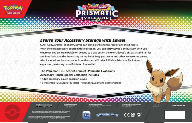 Pokemon TCG: Scarlet & Violet 8.5 Prismatic Evolutions Accessory Pouch Pokemon TCG: Scarlet & Violet 8.5 Prismatic Evolutions Accessory Pouch