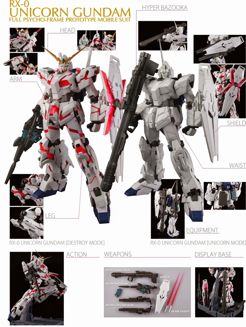 GUNDAM - PG 1/60 RX 0 UNICORN GUNDAM