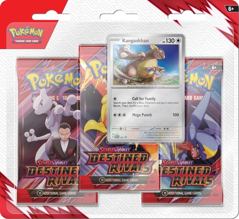 Pokemon TCG: Scarlet & Violet Destined Rivals Three booster blister (Pre-Order)